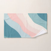 Collection Abstrait Moderne Rose Pâle Menthe (Serviette à main)