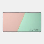 Collection Abstrait Tendance Rose Pâle Menthe (Recto)