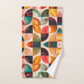 Collection Abstraite de Carrés populaires Retro (Serviette à main)