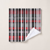 Collection Abstraite de plaid rouge (Gant de toilette)