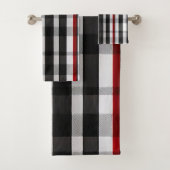 Collection Abstraite Red Black Plaid (En situation)
