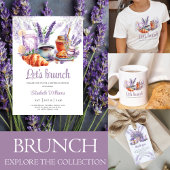 Aangepaste Waterverf Lavendel Verjaardagsbrunch Bedankdoosjes