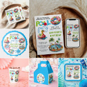 Volwassenenpool zomerdag papieren bordje