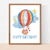 Assiettes En Carton Adventure Await Hot Air Balloon Anniversaire de en