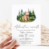 Sachets En Papier Adventure Await Woodland Bear Baby shower