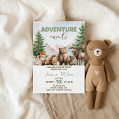 Panneau de table pour cartes et cadeaux de forêt d