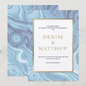 Collection Agate Omphalodes Invitation Bleu (Devant / Derrière)