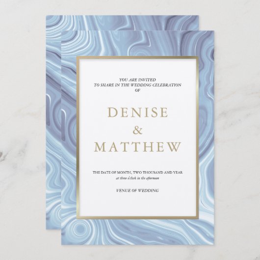 Collection Agate Omphalodes Invitation Bleue (Devant / Derrière)