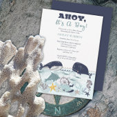 Serviette En Papier C'est un garçon sous le Baby shower marin