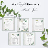 Invitation Airy Eucalyptus Verdure Boho Fête des mariées rust