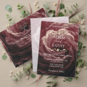 Programme Romantic Red Rose Burgundy Wedding Program (Personnalisez la collection de ce créateur indépendant. Test)