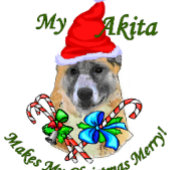 Papier Cadeau Joyeux Noël Akita