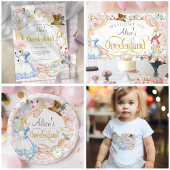 Alice Onederland, Blauwgroen, Bedankt verjaardagsg Ronde Sticker
