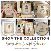 Alice in Wonderland Vrijgezellenfeest Informatiekaartje