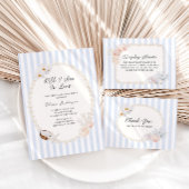 Poster Soft Coastal Bridal Shower Bar Menu