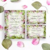 Invitation Mariage Hydrangea presque rose