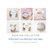 Banderoles Aloha Luau Kids Birthday 