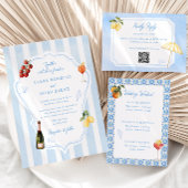 Invitation Amalfi C'est l'Amour Réception de Mariage