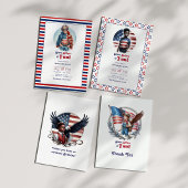 Carte Aigle Patriotique & Garçon Anniversaire Tout Améri