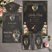 Carte De Remerciements Un coeur steampunk impressionnant