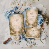 Save The Date Mariage Romantique Forêt de Bois