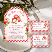 Invitation Apple De Notre Arc Oeil Code QR Baby shower