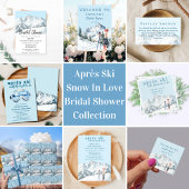 Serviette En Papier Après-ski Sport d'hiver Aquarelle Enterrement de v