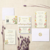Étiquette d'adresse de mariage Narcisse Floraison (Personnalisez la collection de ce créateur indépendant.)