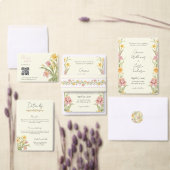 D'accompagnement Carte d'information de mariage Fleur de Narcisse d (Personnalisez la collection de ce créateur indépendant.)