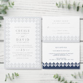 Arabesque Table Number Kaart | Grijs (Personaliseer de collectie van deze zelfstandige maker.)