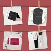 Blanc rose clair géométrique moderne