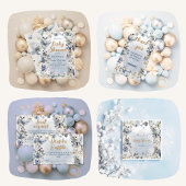 Serviette En Papier Baby shower d'hiver des animaux de l'Arctique