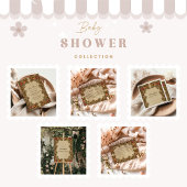 Serviette En Papier Baby shower botanique Art nouveau