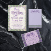 Invitation Art Nouveau Elegant Thistle Royal Lavender (Personnalisez la collection de ce créateur indépendant. )