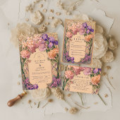 Save The Date Art Nouveau Floral Wedding