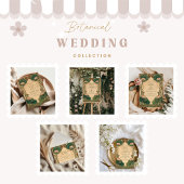 Cartons Réponse Art Nouveau Lotus Floral Mariage