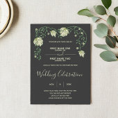 Carte D'accompagnement Joli Art nouveau fleurs blanches Les détails