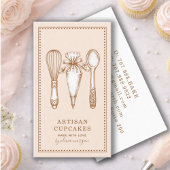 Carte De Visite Cupcake Baker Bakery Pastry Chef