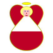 Serviette En Papier Ange drapeau autrichien Noël Personnalisé