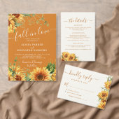 Save The Date Rust orange rustic boho floral autumn fall wedding (Personnalisez la collection de ce créateur indépendant. )