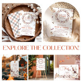 Invitation Baby shower fleuri Citrouille ivoire confortable