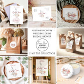 Carnet Fleurs d'automne Mariage Robe Fête des mariées Inv