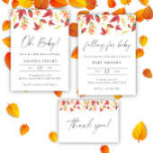 Carte D'accompagnement Feuilles en chute - Devinez combien de bonbons jeu