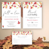 Feuilles automnales - Plus ou sous la douche nupti