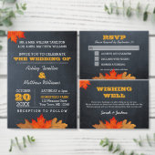 Feuilles d'automne & Sac cadeau en bois d'écorce p (Personnalisez la collection de ce créateur indépendant.)