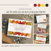 Numéro De Table Mariage de automne Feuilles d'automne