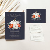 Un Petit Citrouille Invitation Baby shower Automne