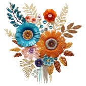 Ballotins Fête des mariées Fleurs séquencées d'automne