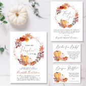 Serviette En Papier Baby shower d'aquarelle Citrouille en terre cuite