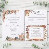 Serviette En Papier Automne Couleurs d'automne Floral Mariage tendance (Personnalisez la collection de ce créateur indépendant.)